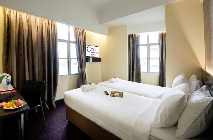 Twin Bed Superior Room at Plan Citin Seacare Hotel Pudu